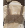 Top lana grigio fatto ad uncinetto, canotta corta,top corto, top fatto a mano
