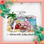 Donne sulla spiaggia siciliana Maglietta dipinta a mano