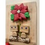 Quadretto coppia Love is... - legno fatto a mano 17x23 cm handmade GnomoWood