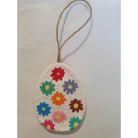 Uovo con fiori
