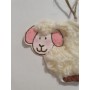 Pecorella panna con orecchie rosa