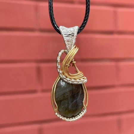 Collana Pendente Labradorite