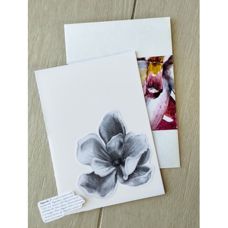 Biglietto auguri Magnolia sbocciata