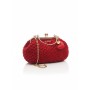 Borsa Carmen: Clutch Lusso Rosso Rubino Handmade