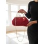 Borsa Carmen: Clutch Lusso Rosso Rubino Handmade