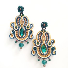 Orecchini soutache grandi pendenti 