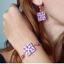 Set Orecchini e Bracciale Dipinti a mano