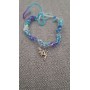 Bracciale artigianale intrecciato con charm fata